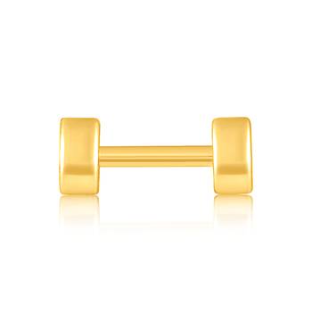 Gold toned Single Stud Earring For Men 2