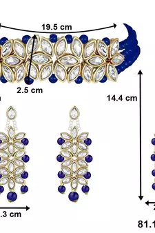 Kundan & Pearl Beaded Choker Set for Women/Girls