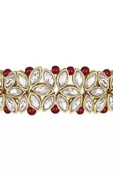 Kundan & Pearl Beaded Choker Set for Women/Girls