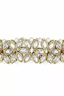 Traditional Kundan & Pearl Beaded Choker Set for Women/Girls