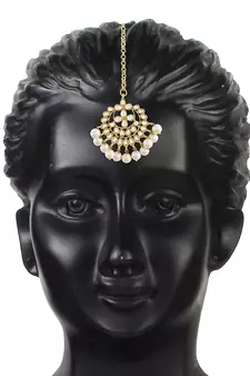 Traditional Handcrafted Faux Kundan & Pearl Studded Choker Jewellery Set For Women