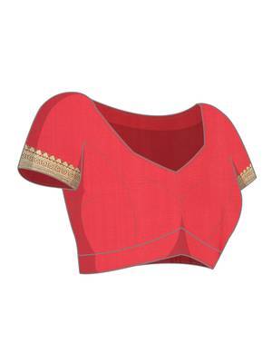 Green woven crepe saree with blouse 3