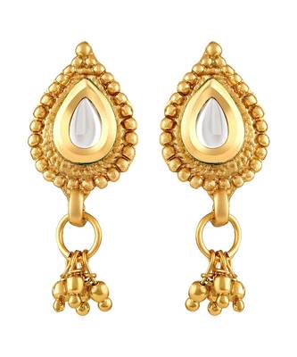 Modern Pear Shape Gold toned  Mangalsutra Set For Women 4