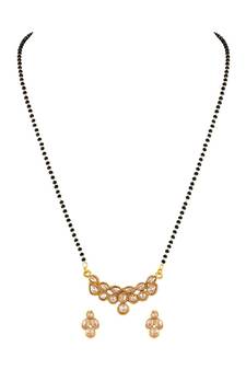 designer designer Gold toned Mangalsutra Set For Women