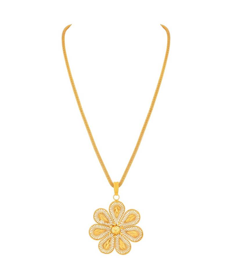 One Gram Gold plated Pendant Set For Women