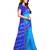 Varyaa Women's Dark And Sky Blue Art Silk Handmade Jodhpuri Bandhani Saree With Blouse Piece