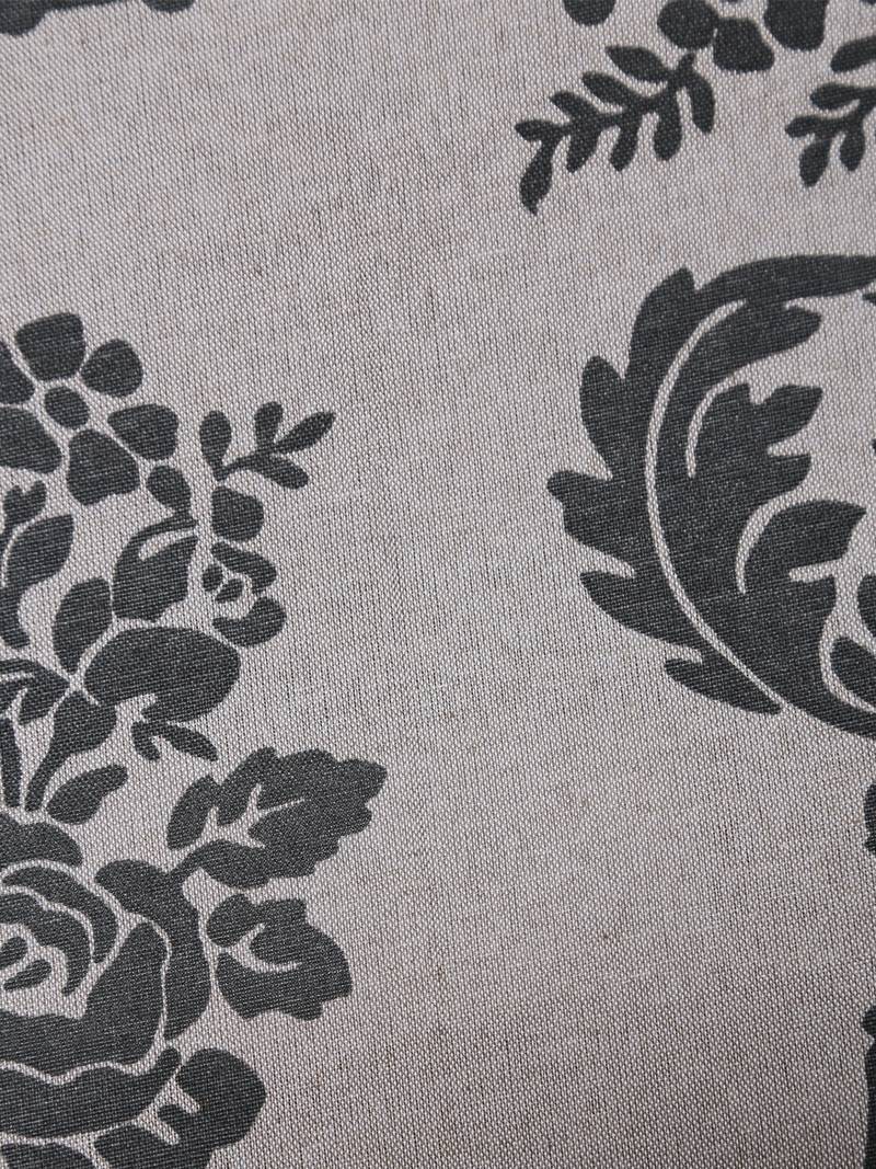 Cotton Blend 120 TC Floral Single Bed Sheet with 1 Pillow Cover  Beige Black