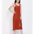 Rust Stop Through Pinafore Women Dress