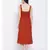 Rust Stop Through Pinafore Women Dress