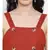 Rust Stop Through Pinafore Women Dress