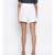 Pearl Fiera Belted Linen Women Short