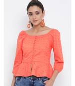 Orange Hilton Women Top