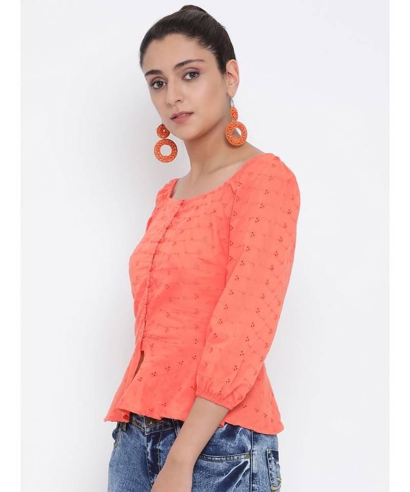 Orange Hilton Women Top