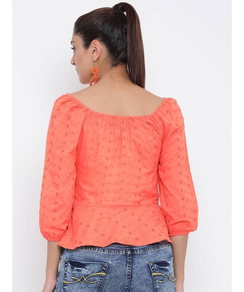 Orange Hilton Women Top
