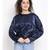 Navy Glasgow Shimmer Women Top