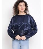 Navy Glasgow Shimmer Women Top