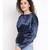 Navy Glasgow Shimmer Women Top