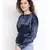 Navy Glasgow Shimmer Women Top