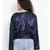 Navy Glasgow Shimmer Women Top