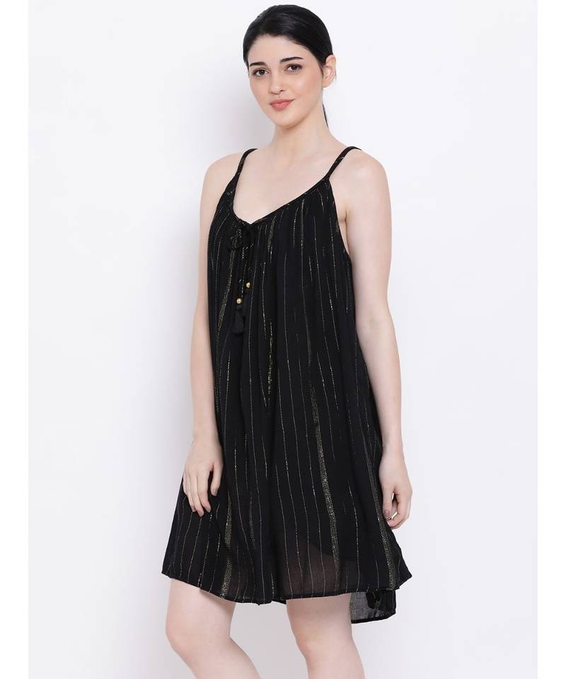 Courtney Vinaya Lurex Regular Nightwear Dress