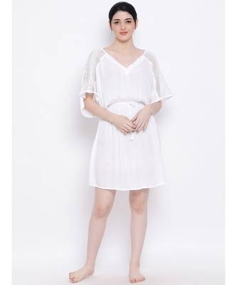 Brenda Pearl Crochet Stylized Nightwear Kaftan 2