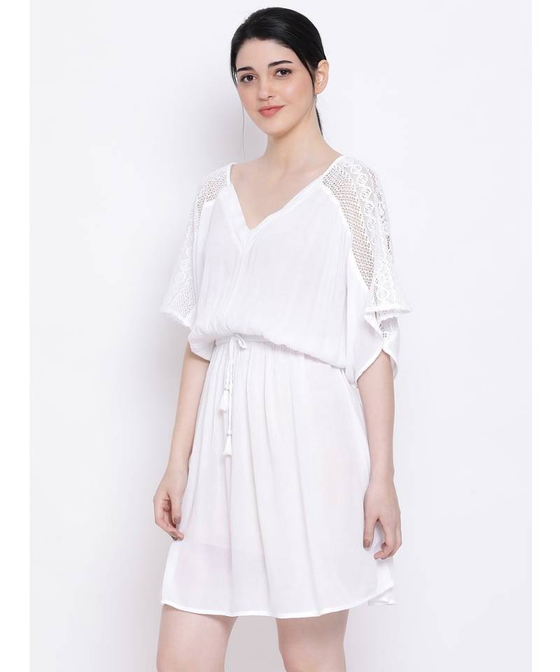 Brenda Pearl Crochet Stylized Nightwear Kaftan