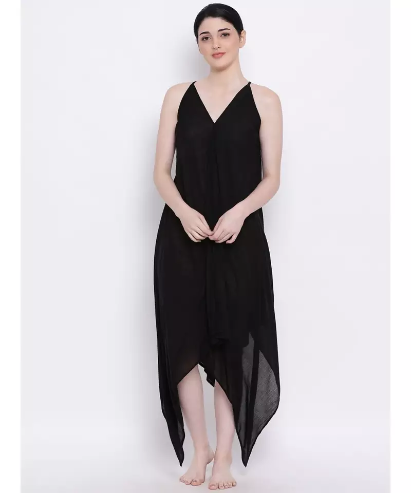 Black Pearl Handkerchief Regular Dress
