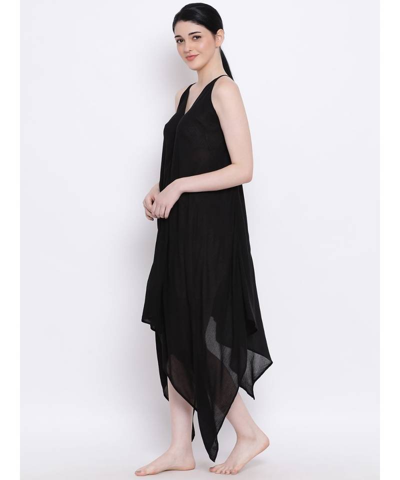 Black Pearl Handkerchief Regular Dress