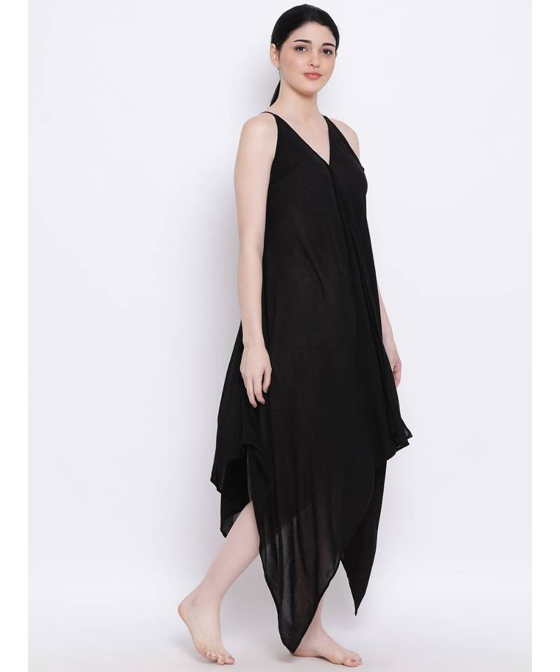 Black Pearl Handkerchief Regular Dress