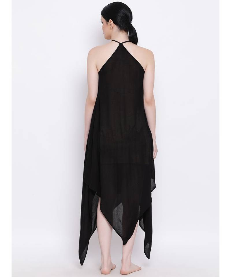Black Pearl Handkerchief Regular Dress