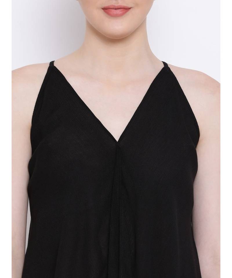 Black Pearl Handkerchief Regular Dress