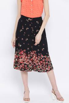 Flowery Decade Silvia Midi Women Skirt