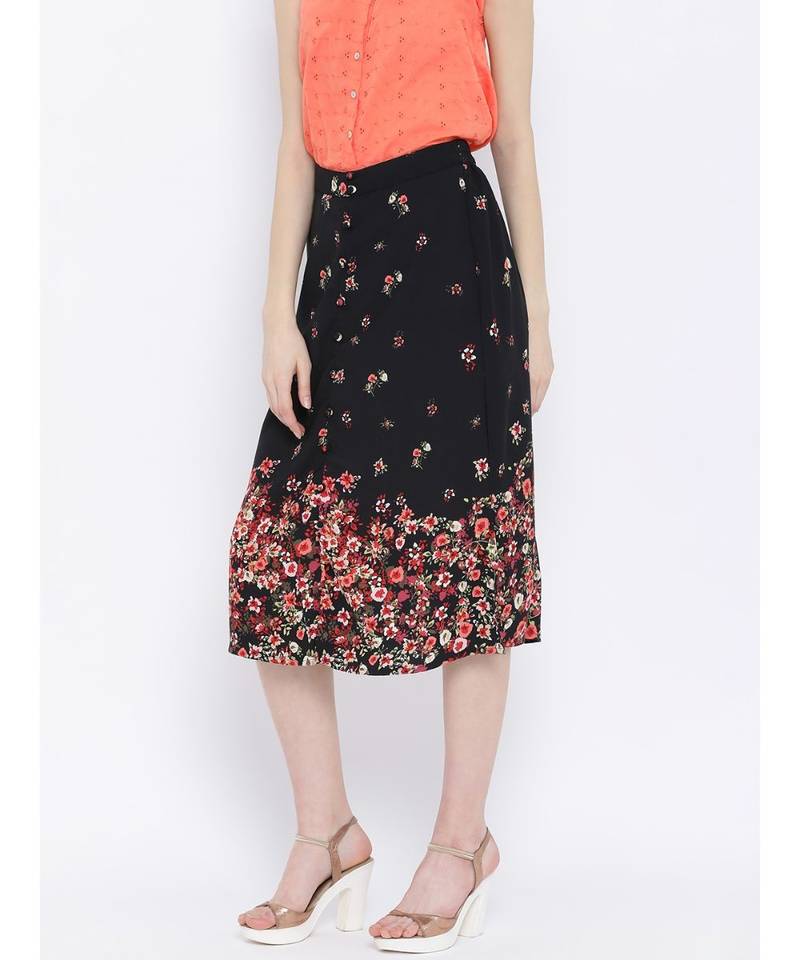 Flowery Decade Silvia Midi Women Skirt