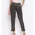 Polka Mark Structure Foil Print Women Pant