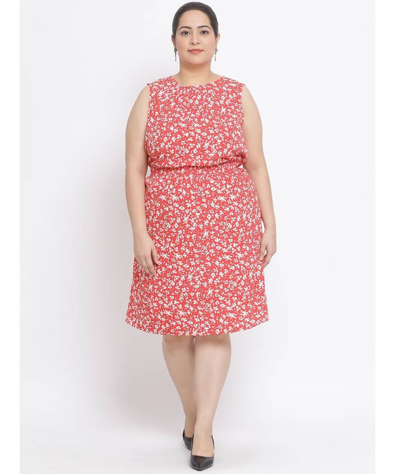 Floral Lady Plus Size Women Dress