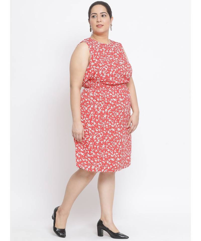 Floral Lady Plus Size Women Dress