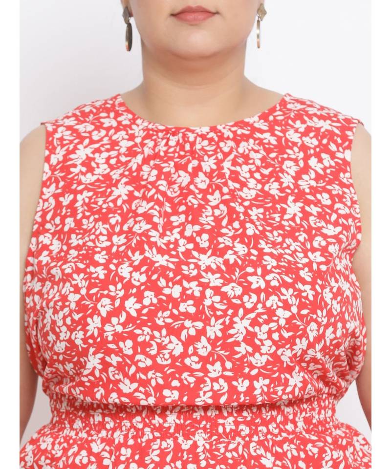 Floral Lady Plus Size Women Dress