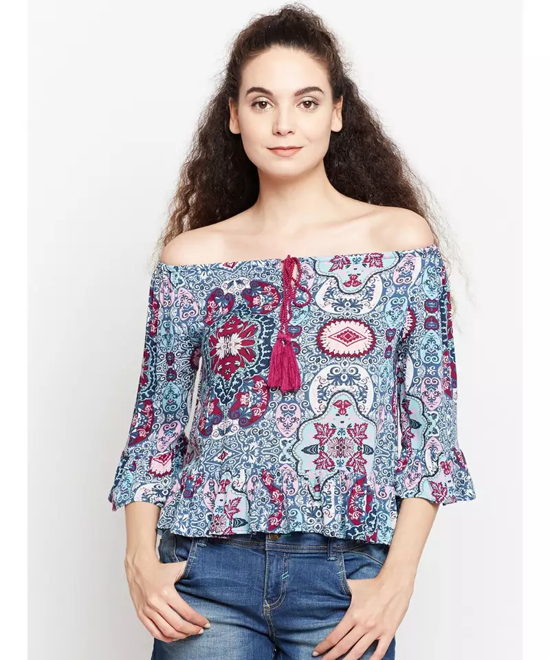 Drawn Windy Chantelle Off The Shoulder Top