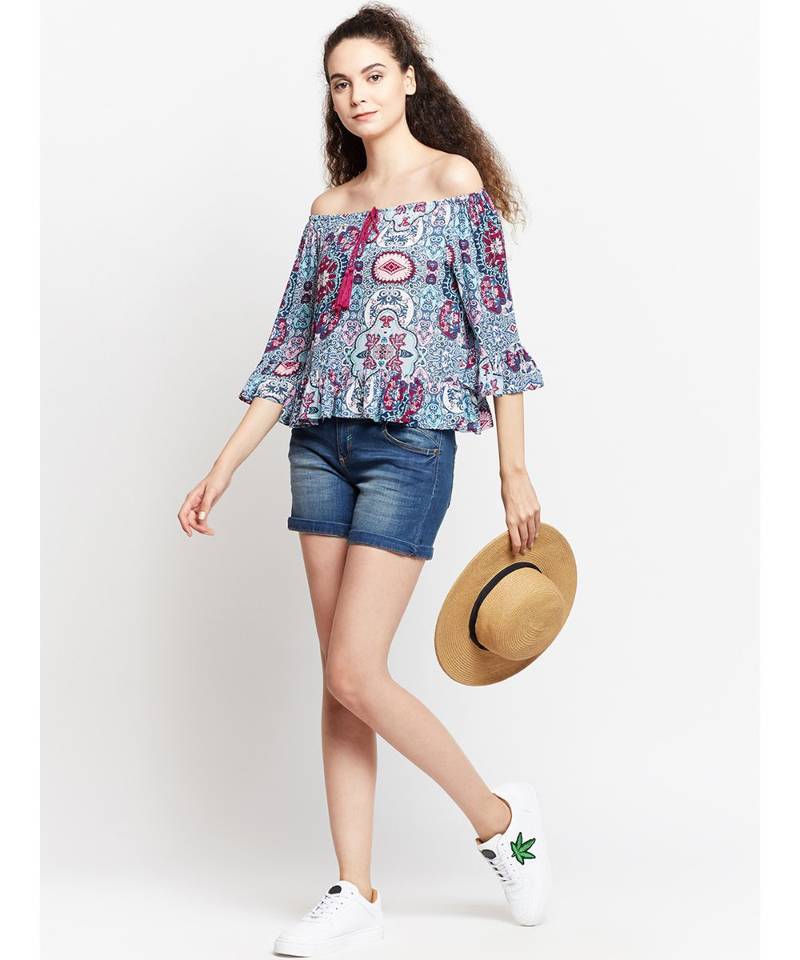 Drawn Windy Chantelle Off The Shoulder Top