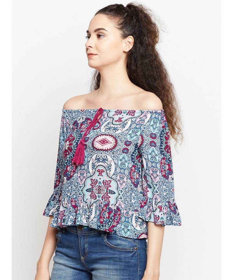 Drawn Windy Chantelle Off The Shoulder Top