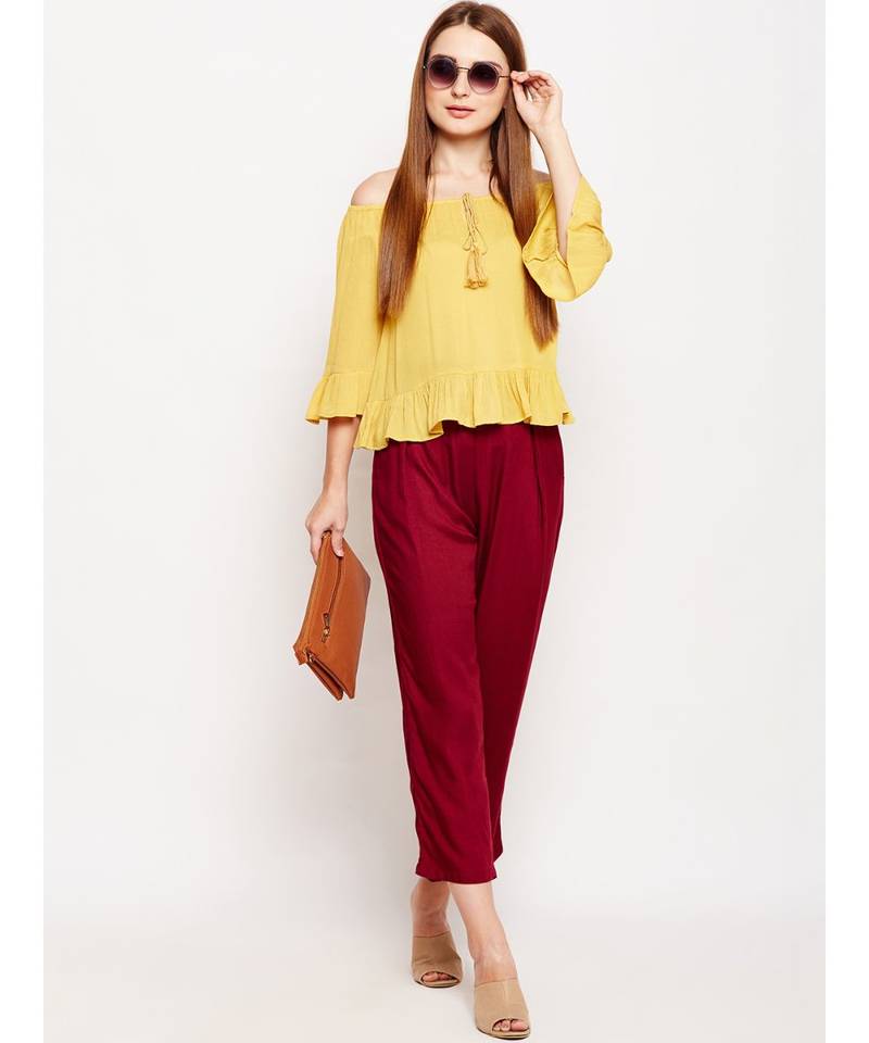 Rebecca Glam Stylised Solid Top