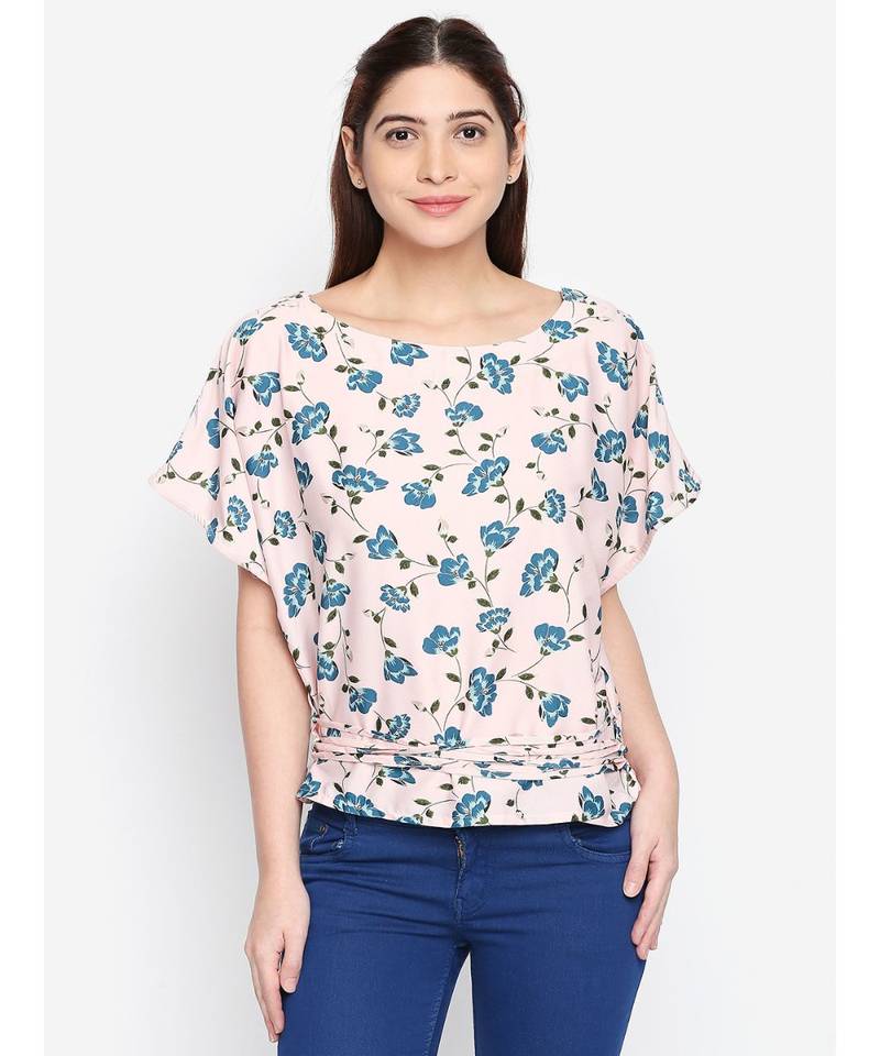 Floral Tie waist Top