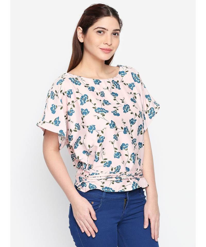 Floral Tie waist Top