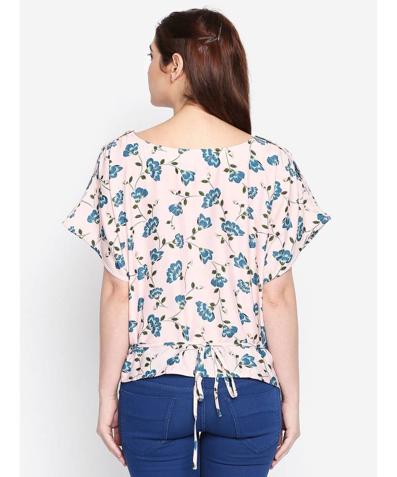 Floral Tie waist Top