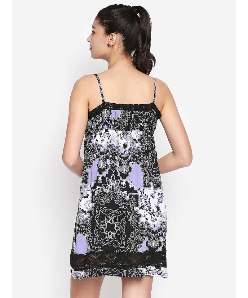 Scarf Print Lucy Glam Strap Dress