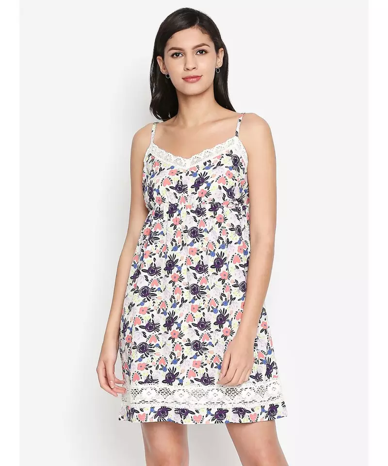 Floral MegaDiva Glam Strap Dress