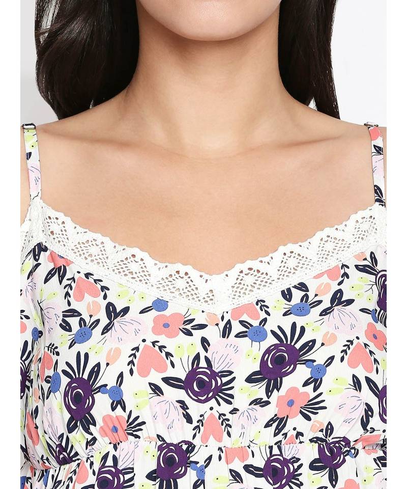 Floral MegaDiva Glam Strap Dress