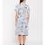 Flowery Tiffany Style Shirt Dress