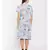 Flowery Tiffany Style Shirt Dress