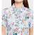 Flowery Tiffany Style Shirt Dress